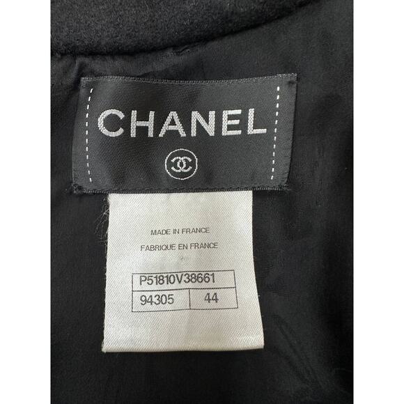 Chanel Classic Black Wool Dress - Size FR44 - Picture 5 of 6
